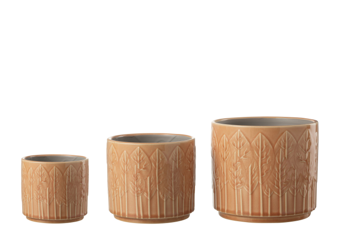 Ghiveci, Ceramica, Portocaliu, 17x17x15 [4]