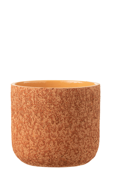 Ghiveci, Ceramica, Portocaliu, 25x25x23 [2]