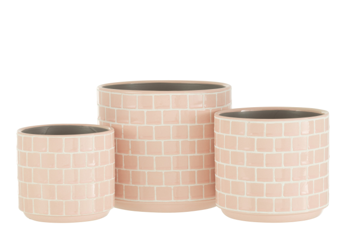 Ghiveci, Ceramica, Roz, 17x17x15 [3]