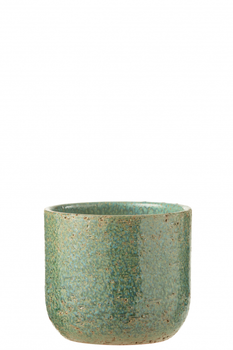 Ghiveci, Ceramica, Verde, 20x20x18