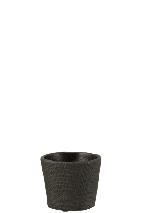 Ghiveci, Ciment, Negru, 12.5x12.5x10 [1]