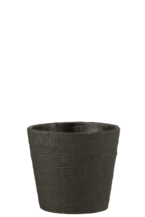Ghiveci, Ciment, Negru, 19x19x16.5 [1]