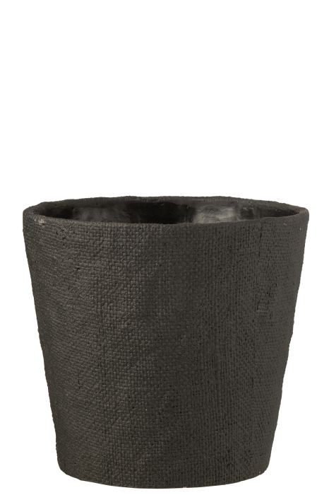 Ghiveci, Ciment, Negru, 25.5x25.5x23.5 [1]