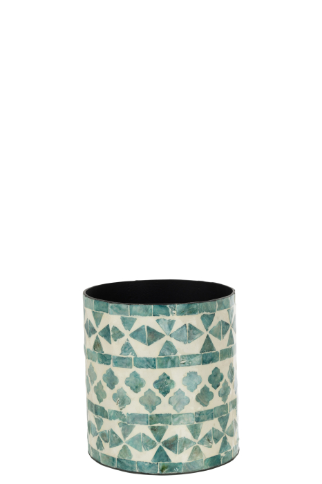 Ghiveci, Fibre naturale, Albastru, 14x14x15 [1]