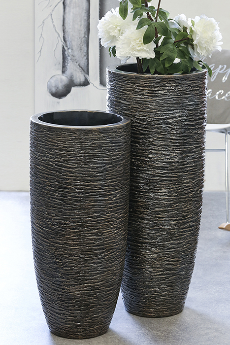 Ghiveci Giant, rasina/fibra de sticla, bronz, 90x36 cm [6]