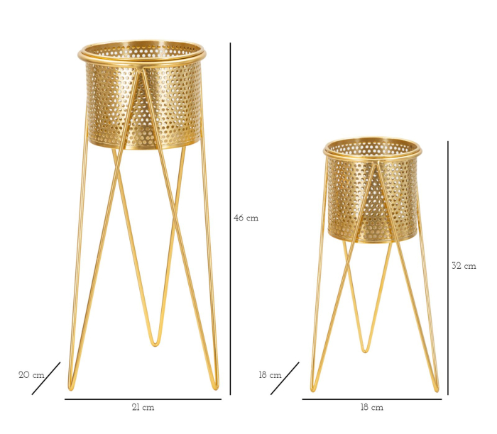 Ghiveci Glod, set 2, 21x20x46-18x18x32 cm [6]