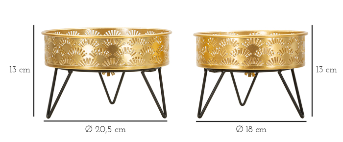Ghiveci Glod, set 2, zanny cm ø 20,5x13-18x13  [6]