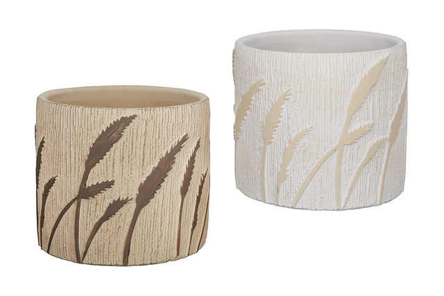 Ghiveci, GRASSES, ciment, set 2, 11X12 cm [2]