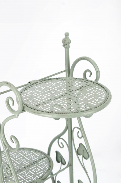Etajera Harriet, Otel, Verde deschis, 32x80 cm [3]