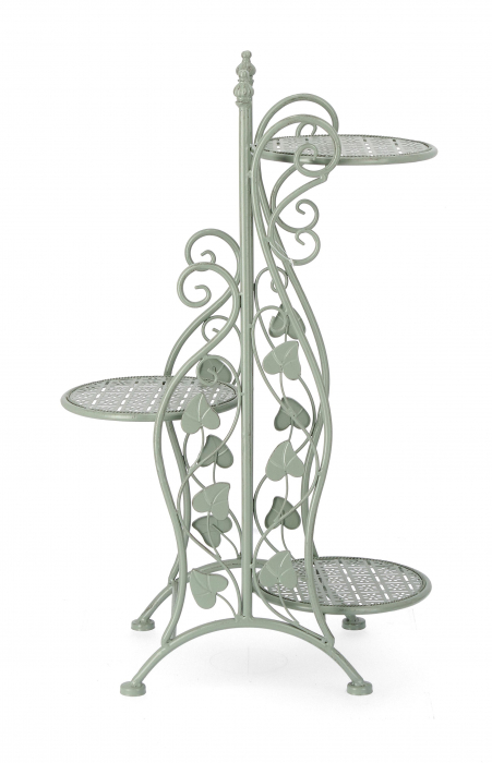 Etajera Harriet, Otel, Verde deschis, 32x80 cm [2]