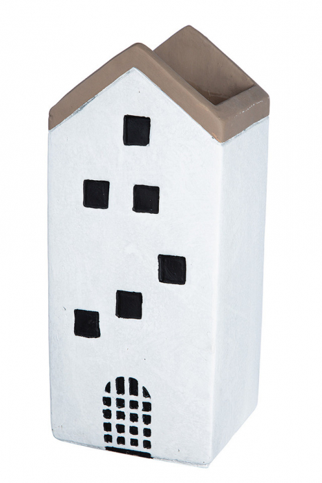 Ghiveci, HOUSE, ciment, 10.3X10.3X23.5 cm [2]