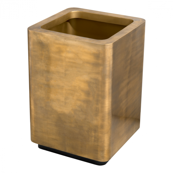 Ghiveci, Jasper pătrat, finisaj din alamă cu aspect vintage 70 x 70 x H. 100 cmL. 70 | W. 70 | H. 100 (CM) [2]