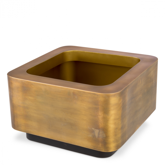 Ghiveci, Jasper pătrată XS, finisaj din alamă cu aspect vintage 60 x 60 x H. 35 cmL. 60 | W. 60 | H. 35.5 (CM) [2]