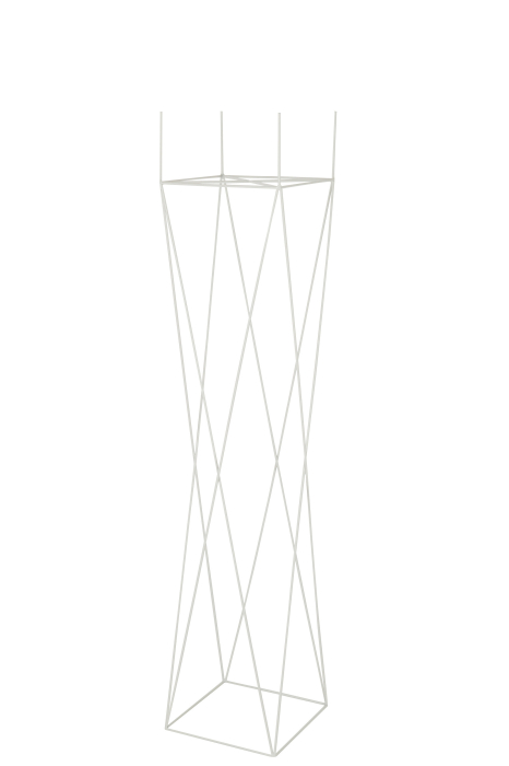 Ghiveci, Metal, Alb, 30x30x145 [2]