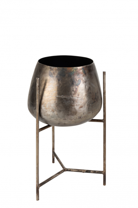 Ghiveci, Metal, Bronz, 32x32x55 cm Jolipa
