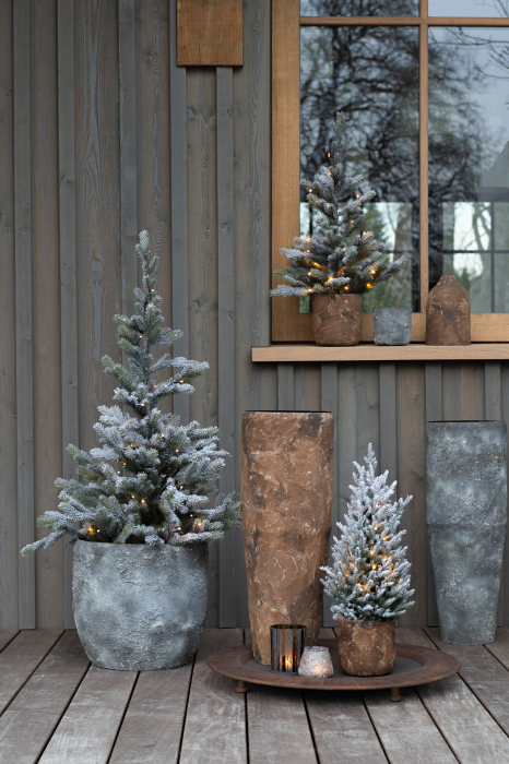 Ghiveci, Metal, Maro, 14x14x12 [1]