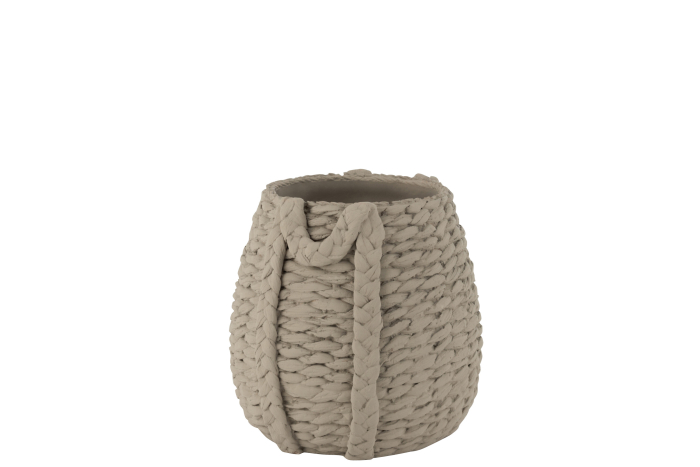 Ghiveci, Sticla, Gri, 31.5x27x38 cm [1]