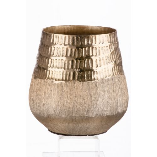 Ghiveci Trento, Aluminiu, Auriu, 16.5X16 cm [2]