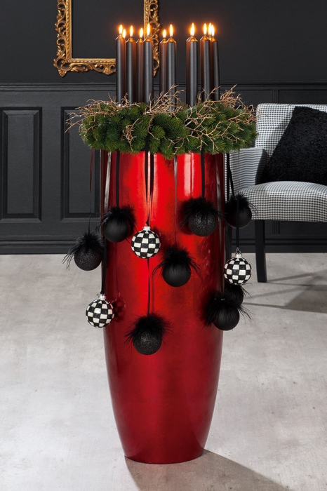 Ghiveci vaza, KONUS RED, polirasina, 115X40 cm image8