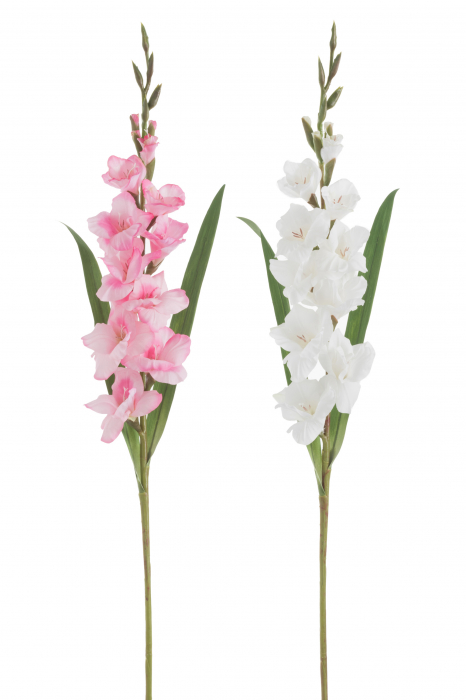 Set 2 flori artificiale, Plastic, Fuchsia, 12x12x102 cm