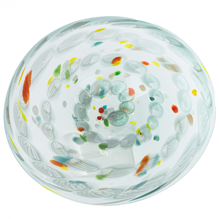 Glasart, Bol, Fuego, patat, Sticla, verde, PU 2, H. 6 cm, D. 39 cm [1]