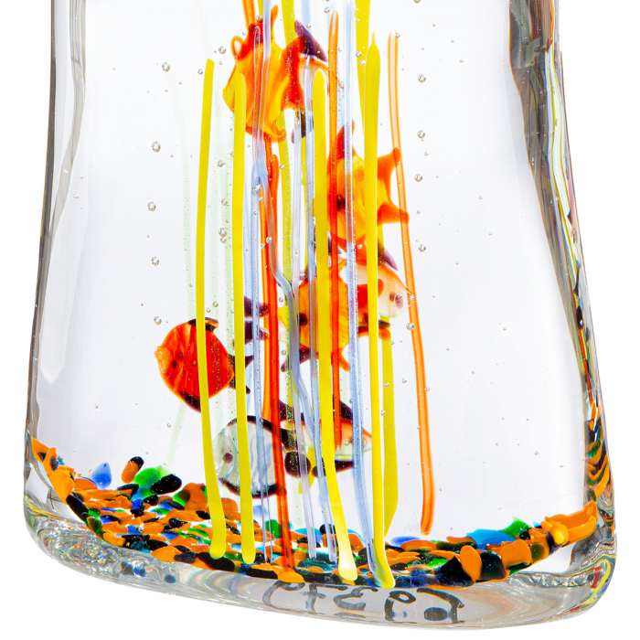 Glasart, Obiect de decor, Geanta de mana, Acvariu, Sticla, transparenta, PU 1, L. 8 cm, L. 14 cm, H. 30 cm [3]