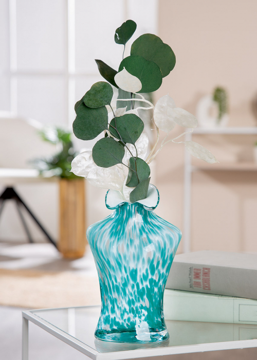 Glasart, Vaza, Corinna, Motiv femeie, Sticla, verde, PU 2, L. 11 cm, L. 19 cm, H. 30 cm [5]