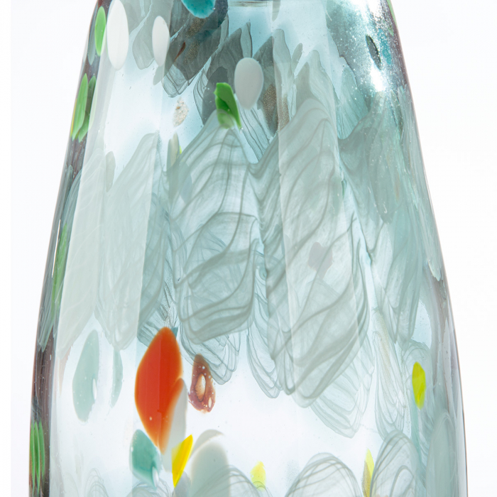Glasart, Vaza, Fuego, patat, Sticla, verde, PU 2, L. 14,5 cm, L. 14,5 cm, H. 31 cm [3]