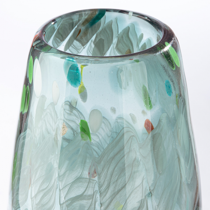 Glasart, Vaza, Fuego, patat, Sticla, verde, PU 2, L. 14,5 cm, L. 14,5 cm, H. 31 cm [2]