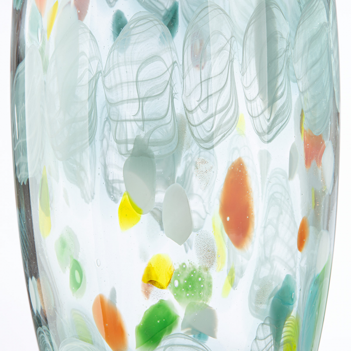 Glasart, Vaza, Fuego, patat, Sticla, verde, PU 2, L. 14,5 cm, L. 14,5 cm, H. 31 cm [4]