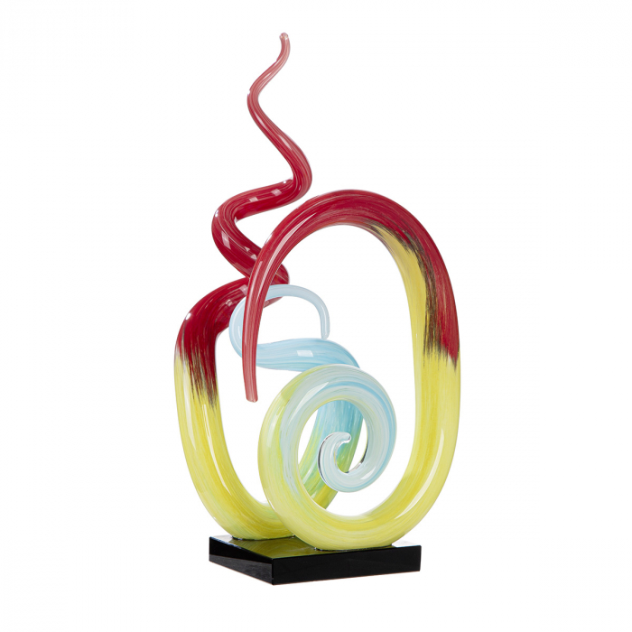 Glass Art, Sculptură, Sticlă, multicolor, PU 1, L. 10 cm, L. 21 cm, H 37 cm [3]