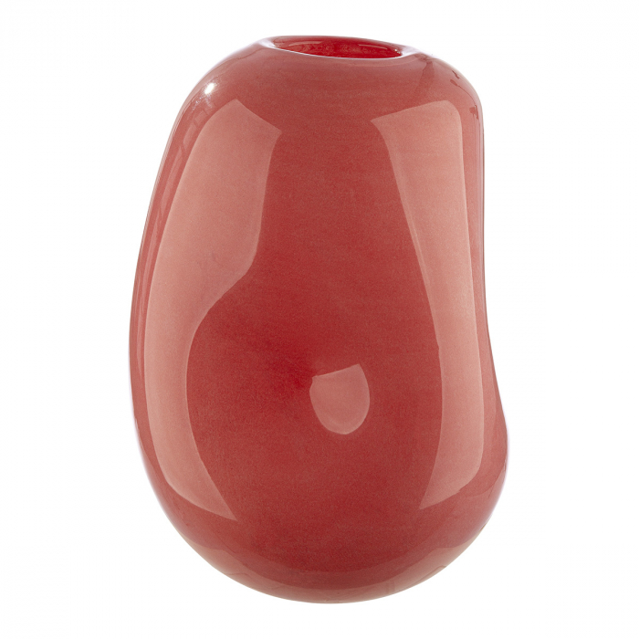 Glass Art, Vază, „Bombon”, Sticlă, roz, PU 1, H 26 cm, D 16 cm [2]