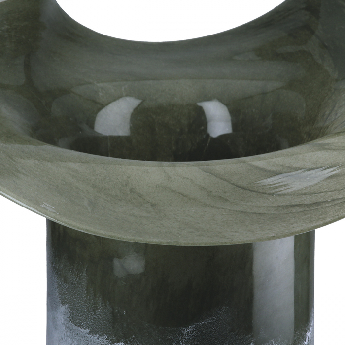 Glass Art, Vază, Sticlă, verde, PU 1, H 27 cm, D 30 cm [5]