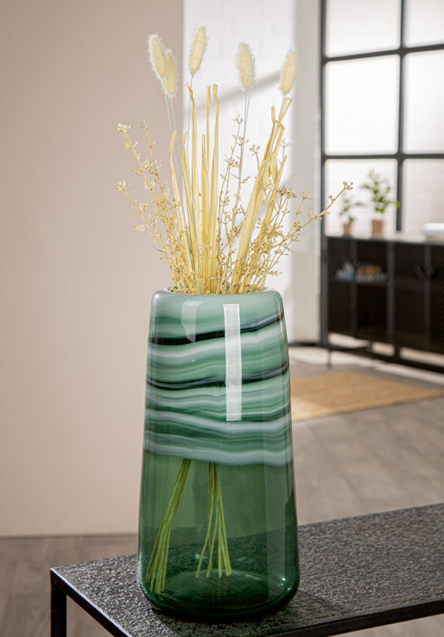 Glass Art, Vază, Sticlă, verde, PU 1, H 34 cm, D 18 cm [5]