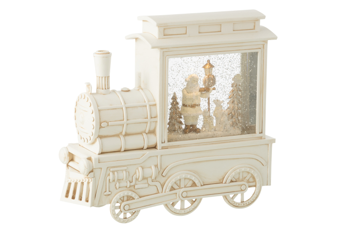 Glob cu apa, Locomotiva din plastic, Alb [1]