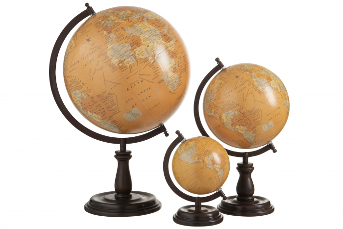 Glob, Lemn, Negru, 33x30x52 cm [2]