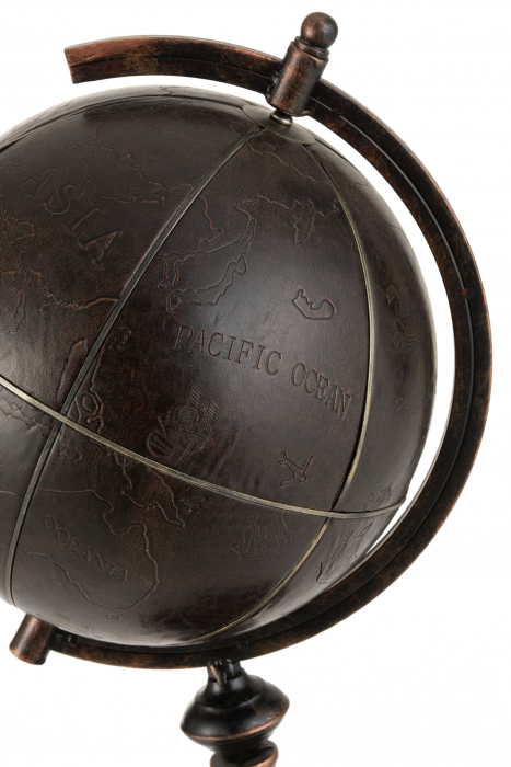 Decoratiune Glob, Metal, Maro, 33x30x64.5 cm [2]