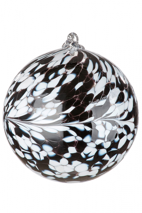 Glob Saturn, Sticla, Alb/Negru, 12 cm [2]