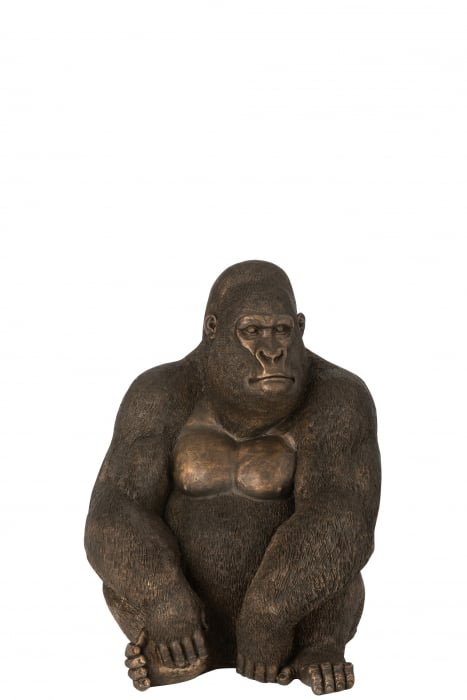 Figurina Gorila , Compozit, Maro, 45.5x37x60 cm Jolipa