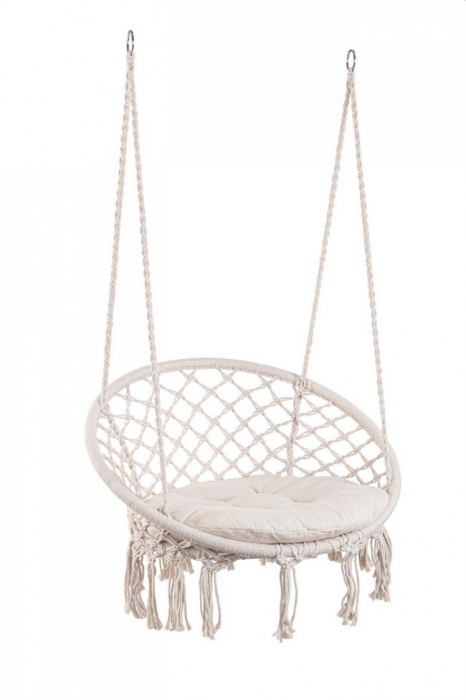 Hamac Rotund Alb Javier, D80X130H [1]