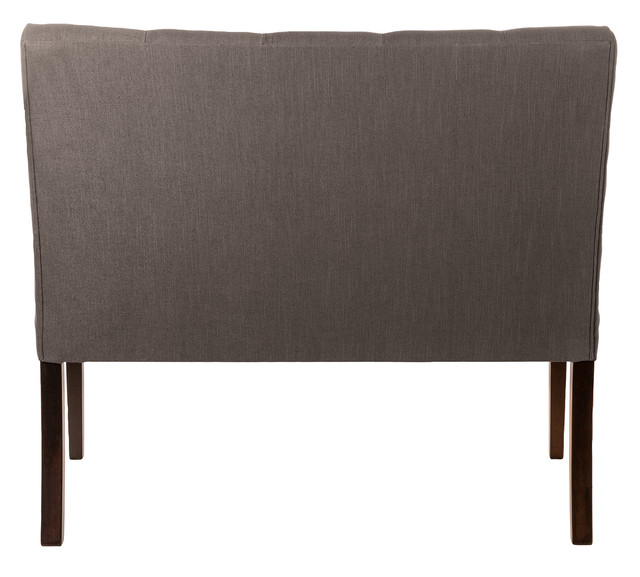 HARRIET, Bancuta, taupe, picioare din lemn, l.107 cm [4]