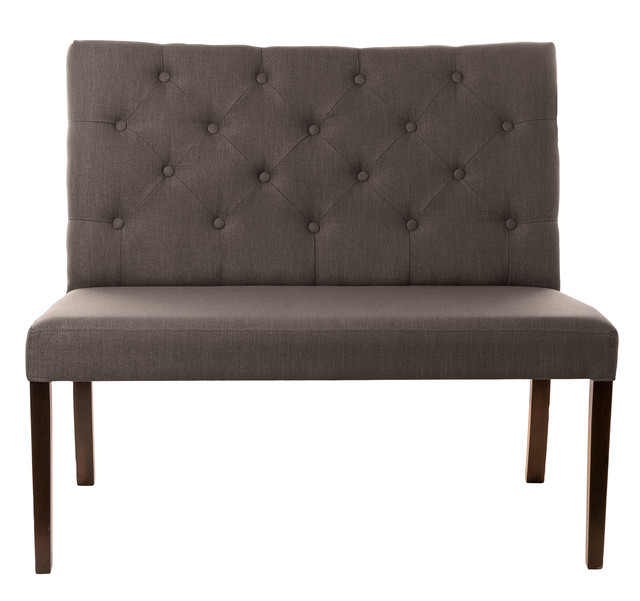HARRIET, Bancuta, taupe, picioare din lemn, l.107 cm [2]