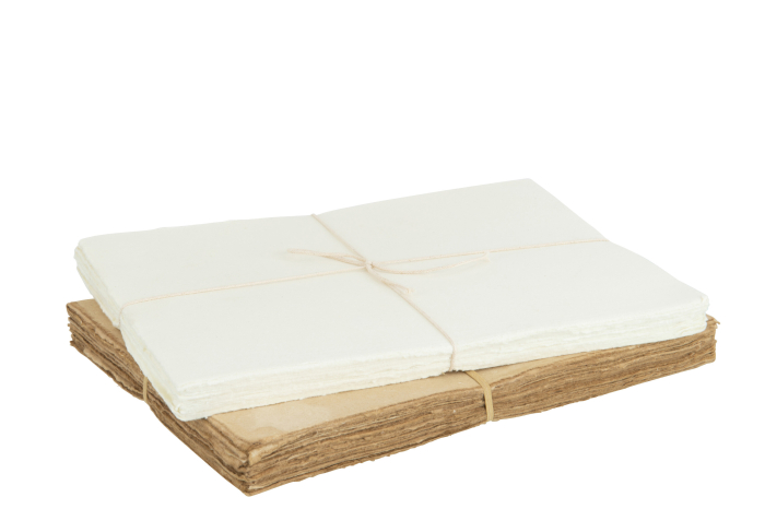 Hârtie Antică, Hârtie Albă/Bej, L Sortiment de 2 [2]