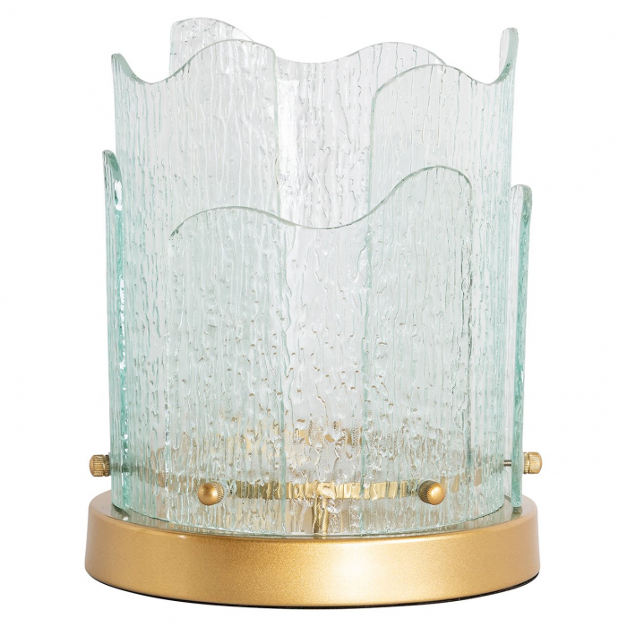 Hurricane/ Suport lumanare Danila mic (auriu), Dims: 26.5 x 22.0 x 22.0 cm [1]