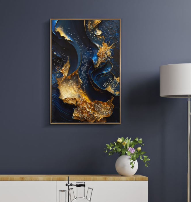 Imprimeu pe panza cu rama, Andromeda -b- cm 60x4x90 [6]