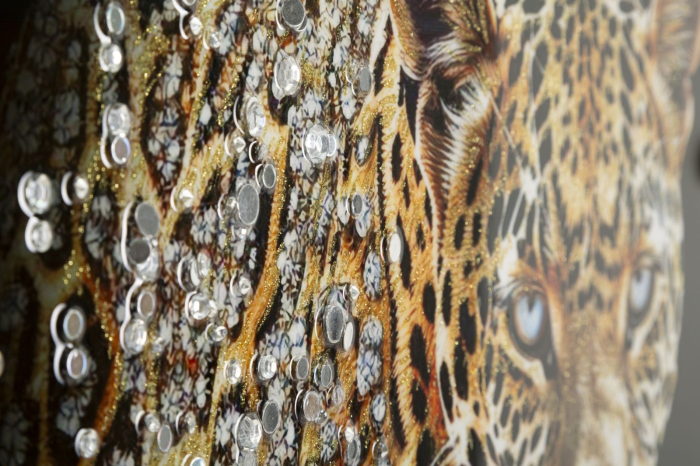 Imprimeu pe panza cu rama, jaguar -a- 82x4x82 cm [3]