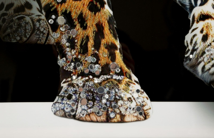 Imprimeu pe panza cu rama, jaguar -a- 82x4x82 cm [4]