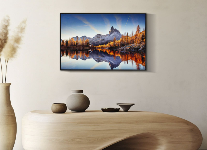 Imprimeu pe panza cu rama, lac 90x4x60 cm [6]