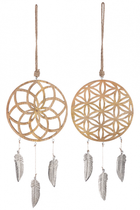 Inima lemn Mandala Set 2 [2]