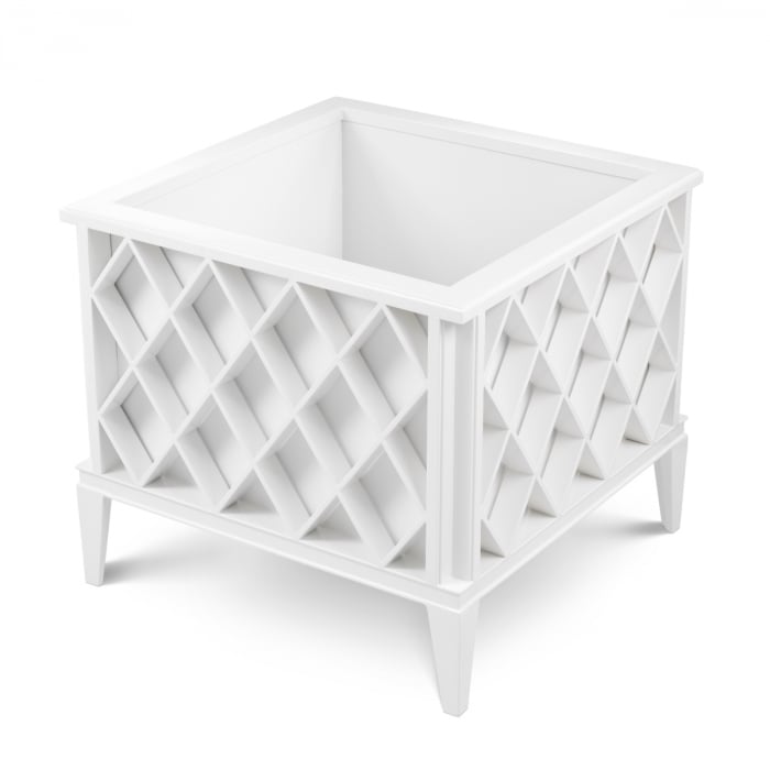 Jardinera de exterior Ocean Club alb, Dims: L. 76 | W. 76 | H. 69  (CM) [5]